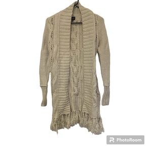 Crochet Cardigan Sweater Kimonos Boho Solid Color Oversized Summer Open Front Ou